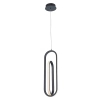Salonowa lampa wisząca Demark QN-DEMARK-1P-BK LED 28W 3000K owalna czarny