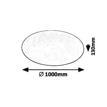 Plafon z pilotem do sypialni DANNY 5448 LED 80W 3000-6500K biały