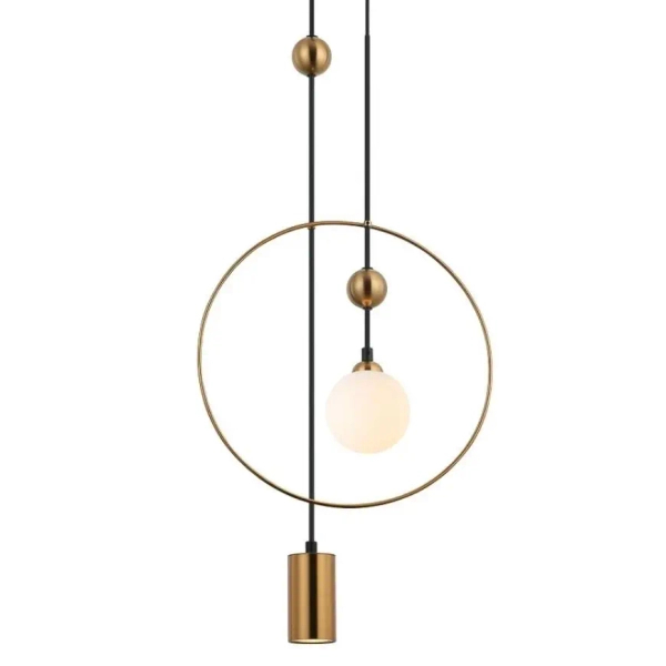 Wisząca lampa Trosti PND-428892-BRO Italux do kuchni mosiądz