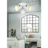 Metalowa lampa sufitowa Zumba 98-72160 reflektory czarna biała
