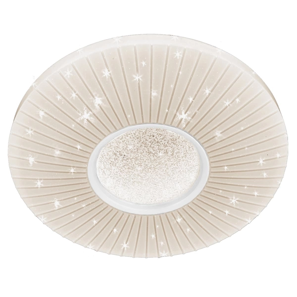 Dekoracyjna LAMPA sufitowa VEN P-6060/48 dekoracyjna OPRAWA plafon LED 74W z efektem gwiazd biały