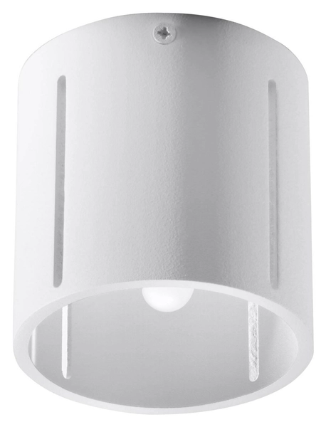 Natynkowa LAMPA sufitowa SL.0355 metalowa OPRAWA plafon tuba biała