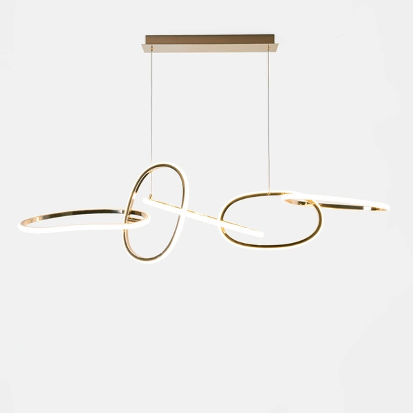 Wisząca lampa LED Cholet MD7361-5A-EGT Zumaline 56W 3000K nad stół złota