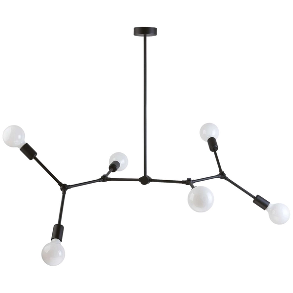 LAMPA wisząca TWIG 9138 Nowodvorski industrialna OPRAWA metalowy ZWIS molekuły czarne