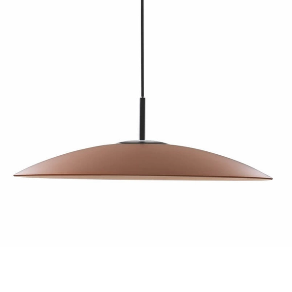 Lampa zwisająca PECA LE44272 LED 17W 3000K dysk czarna brązowa