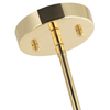 LAMPA wisząca Stanza Gold Nero M Orlicki Design okrągła OPRAWA w stylu klasycznym abażurowa czarna złota
