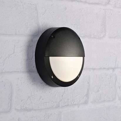 Zewnętrzna LAMPA ścienna HERO 106519 Markslojd elewacyjna OPRAWA kinkiet LED 9W 3000K IP44 outdoor okrągły czarny