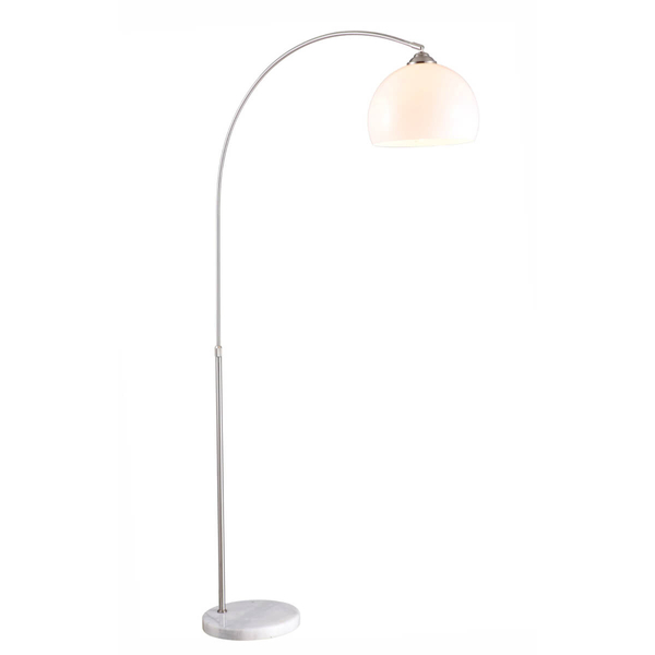 Podłogowa lampa industrialna NEWCASTLE 58227 Globo marmurkowa metal biała