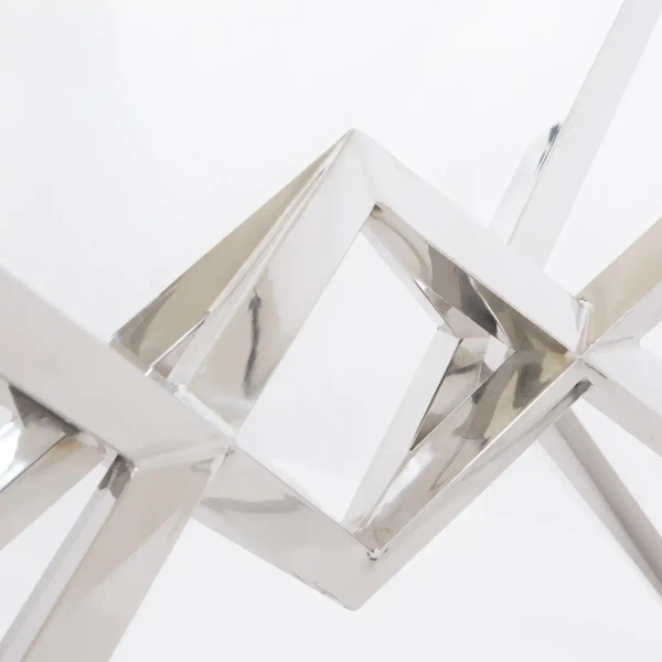 Stolik prostokątny do salonu Grand GR-C1410S Cosmolight srebrny