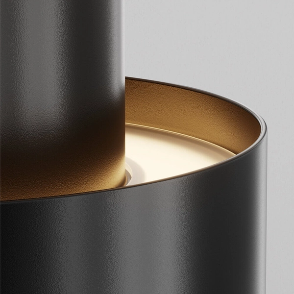 Metalowa lampa sufitowa Dafne C009CW-L12B LED 12W czarna