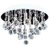 Plafon LAMPA kryształowa VEN P-E 1437/4-40 okrągła OPRAWA sufitowa glamour crystals chrom przezroczysta