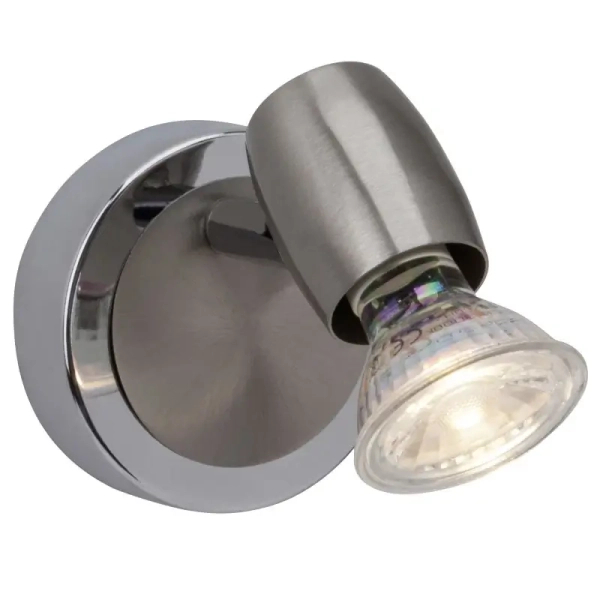 Reflektor ścienny do salonu Wesley G54810/77 LED 5W 3000K chrom
