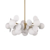Regulowana lampa wisząca CHIC biała złota ST-DL-2969P-5 10xG9 5W