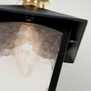 Sufitowa lampa zewnętrzna York BL6C-BLACK szklana metalowa czarna