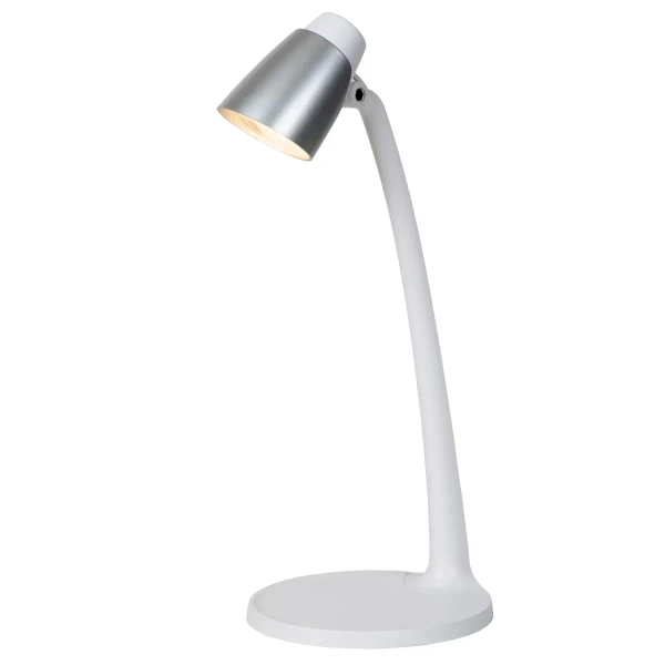 Gabinetowa lampa na biurko Ludo 18660/05/31 LED 4,5W 3000K biała srebrna