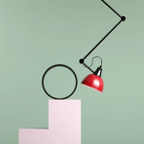 Lampa sufitowa regulowana AIDA 1141PL_G3_15 czarna czerwona