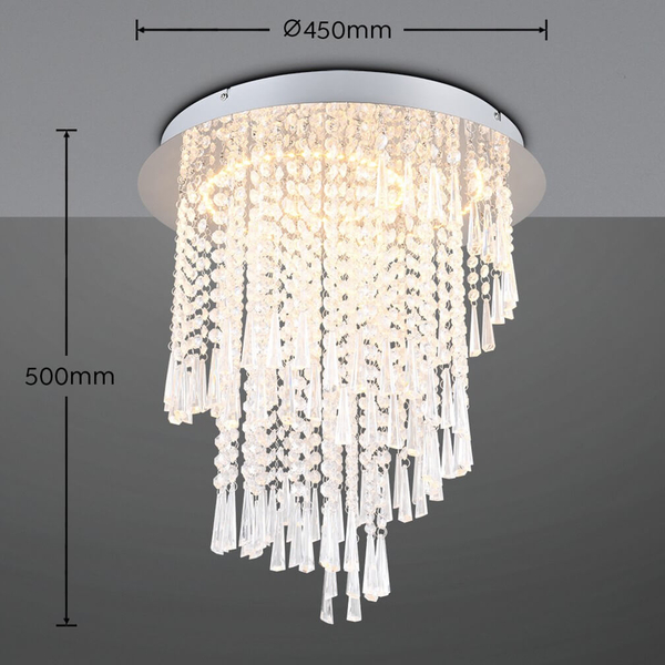 Przysufitowa lampa Pomp R67349106 LED 30W 2700-6500K przezroczysty chrom