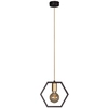 LAMPA wisząca Honey K-4720 Kaja geometryczna OPRAWA metalowy ZWIS modernistyczny czarny złoty