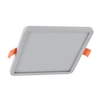 Kwadratowa lampa podtynkowa Slim LED 12W 4000K do łazienki biały