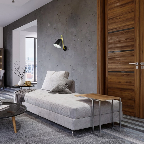 Ścienna LAMPA kinkiet ALDER 5375 Rabalux industrialna OPRAWA regulowana metalowy klosz czarna biała złota