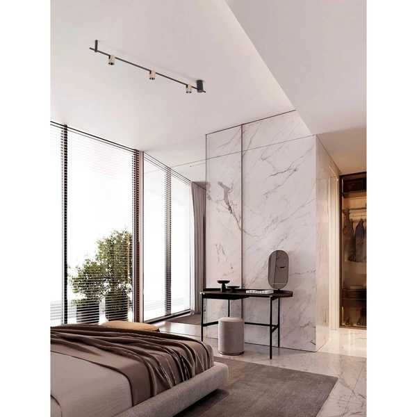 Sufitowa lampa do salonu BULOBU LE44762 LED 21W 3000K tubki złoty czarny