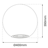 Ogrodowa kula 40cm Globo EKO1366 IP44 RGB bańka na pilot
