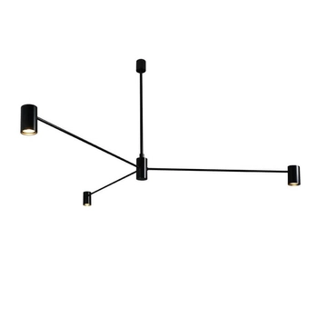 LAMPA sufitowa DAKATA 5648 Shilo metalowa OPRAWA tuby czarne