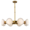Alabastrowa lampa wisząca Alonso QN-ALONSO8-VBS-AR LED 30W 3000K mosiądz