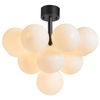Sufitowa LAMPA modernistyczna MERLOT 107913 Markslojd plafon OPRAWA szklane kule balls czarne białe