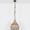 Wisząca LAMPA loftowa HALIA 15671H Globo okrągła OPRAWA skandynawski ZWIS metalowy brązowy czarny