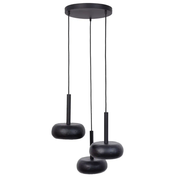 Sypialniana lampa wisząca Otto 3 41394 ceramiczna czarna
