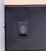 Sypialniany kinkiet Anet LED 4W półka port USB czarna drewno