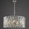 Kryształowa wisząca lampa Entwine ENT0838 do salonu glamour nikiel