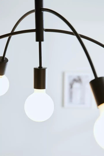Sufitowa lampa sypialniana Crux czarna nad łóżko loft