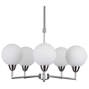 Salonowa lampa wisząca Logos 35-05458 Candellux balls srebrna biała