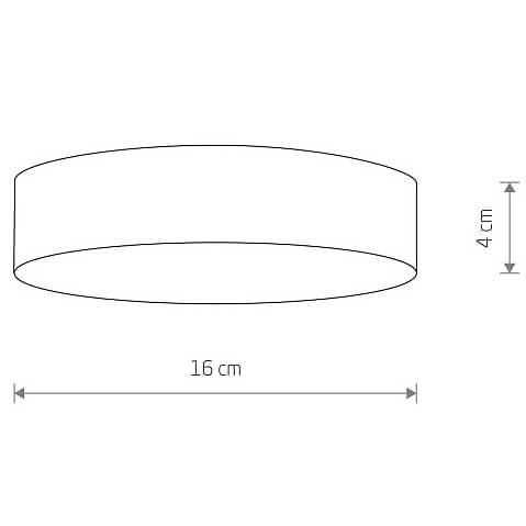 Lampa natynkowa salonowa Lid Round 10407 Nowodvorski LED 25W 3000K czarna