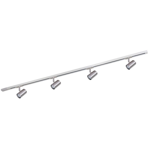 Lampa sufitowa szynowa Marvi 911408-4-SN-SET Italux do holu nikiel