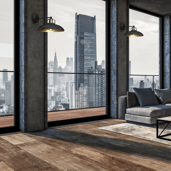 Kinkiet Felix MLP8904 nad łóżko loft czarny złoty