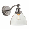 Klasyczna lampa ścienna Hansen 91739 Endon srebrna przezroczysta