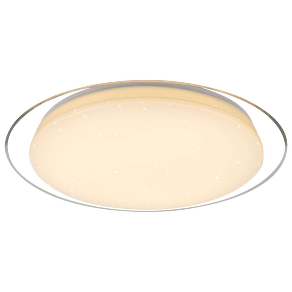 Plafon LAMPA sufitowa OPTIMA 41310-30 Globo okrągła OPRAWA natynkowa LED 30W z efektem gwiazd biała