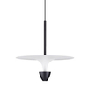 Wisząca lampa talerz UCURENA LE44640 LED 11W 3000W metalowa biała czarna