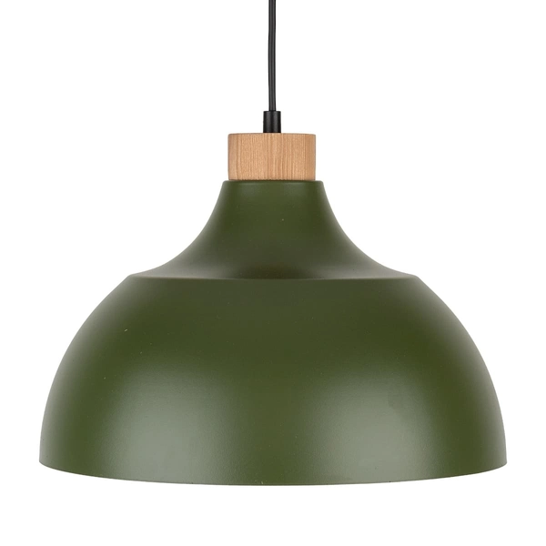 Lampa wisząca skandynawska kopułowa Cap 5665 TK Lighting drewniana zielona