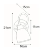 Pałacowa lampa ścienna Samira K-JSL-8090/1W CHR chrom biała