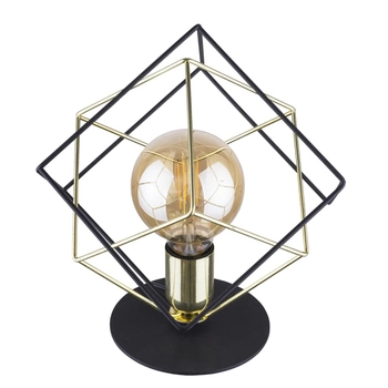 Industrialna lampka nocna klatka Alambre 5450 TK Lighting czarna złota
