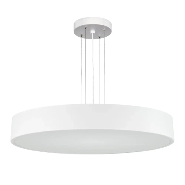 Kuchenna wisząca lampa Kengo 5239 okrągła nad wyspę biała