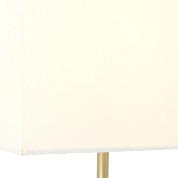 Abażurowa lampa stołowa Aglae 94873/05 biały srebrny