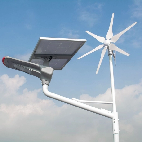 Hybrydowa latarnia uliczna Windsun WS-G06-60W+FA1M+SO4M Greenie LED 60W IP66 biała