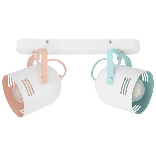 Sufitowa LAMPA plafon MINUET 7013 Rabalux regulowana OPRAWA reflektorki pastelowe biała miętowa różowa