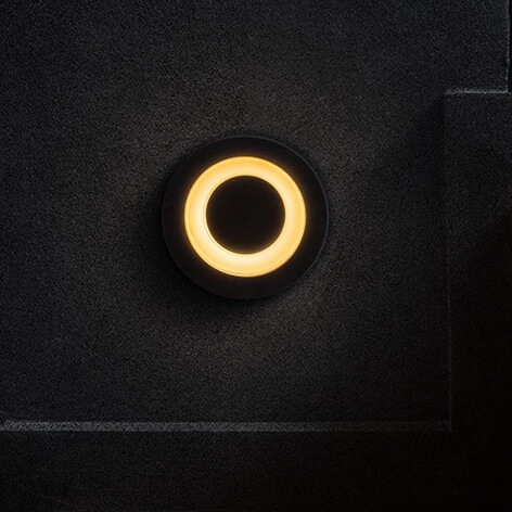 Oczko zewnętrzne Lime O037-L3B3K LED 3W do oświetlenia schodów czarne