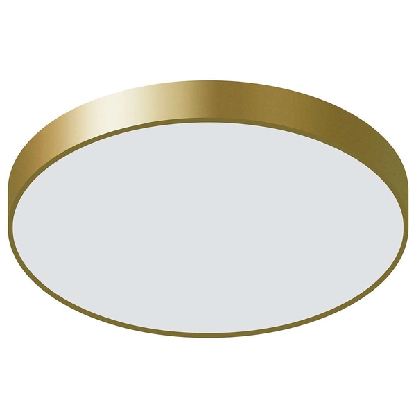 Natynkowa LAMPA sufitowa ORBITAL 5361-860RC-GD-3 Italux metalowa OPRAWA plafon LED 24W 3000K okrągły złoty